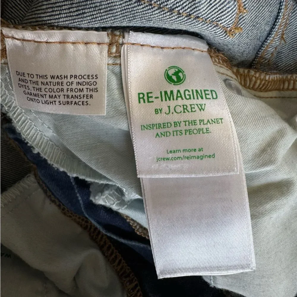 NEW J. Crew High-rise slim demi-boot jean in Surf wash Size 26